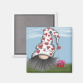 Cute Valentijn Gnome Magneet (Voorkant / Achterkant)