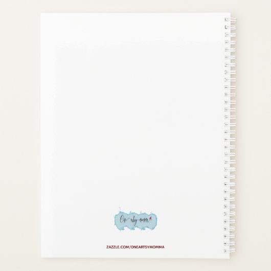 Cute Valentijn Gnome Planner (Achterkant)