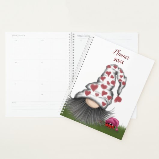 Cute Valentijn Gnome Planner (Display)