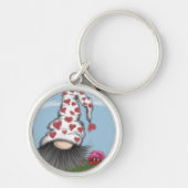 Cute Valentijn Gnome Sleutelhanger (Voorkant)