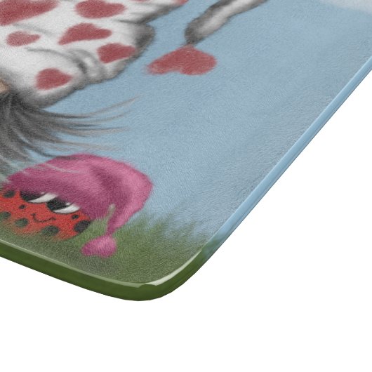 Cute Valentijn Gnome Snijplank (Hoek)