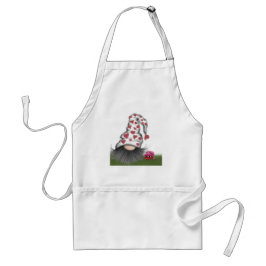 Cute Valentijn Gnome Standaard Schort