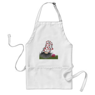Cute Valentijn Gnome Standaard Schort