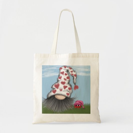 Cute Valentijn Gnome Tote Bag (Voorkant)