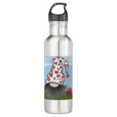 Cute Valentijn Gnome Waterfles (Voorkant)