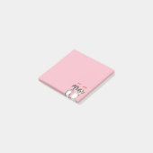 Cute Valentijn Great Dane Dogs Pink Red Post-it® Notes (Schuin)