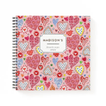 Cute Valentijn harten liefde roze patroon