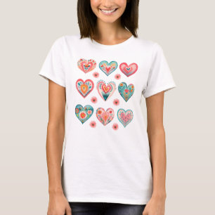 Cute Valentijn Hearts T-shirt