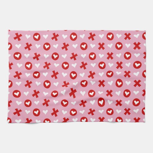 Cute Valentijn Kitchen Towel Theedoek (Horizontaal)