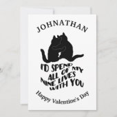 Cute Valentijn kittens aangepaste Valentijnsdag Ca Kaart (Voorkant)