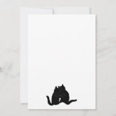 Cute Valentijn kittens aangepaste Valentijnsdag Ca Kaart (Achterkant)