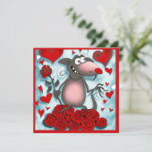 Cute Valentijn Love Rat (Staand voorkant)