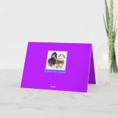 Cute Valentijn met Funny Basset Hounds Feestdagen Kaart (Achterkant)