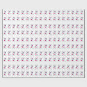 Cute Valentijn Mouse Cadeaupapier (Vlak)