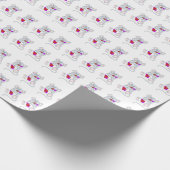 Cute Valentijn Mouse Cadeaupapier (Hoek)