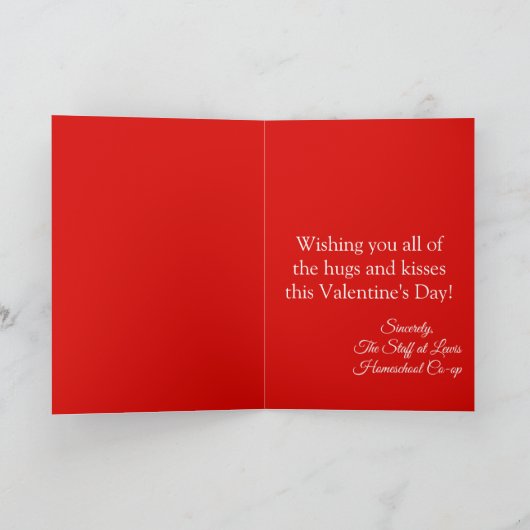 Cute Valentijn Pandas Homeschool Card Kaart (Binnen)