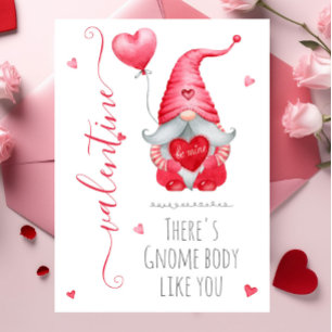 Cute Valentijn Thera Gnome Body zoals jij Kaart
