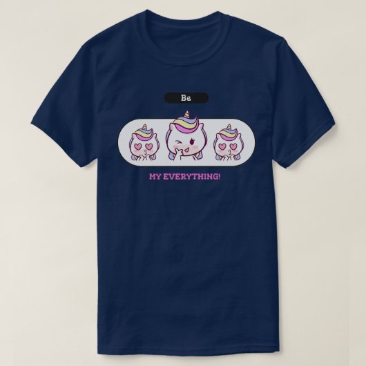 Cute Valentijn Unicorn Essential T-shirt (Design voorkant)