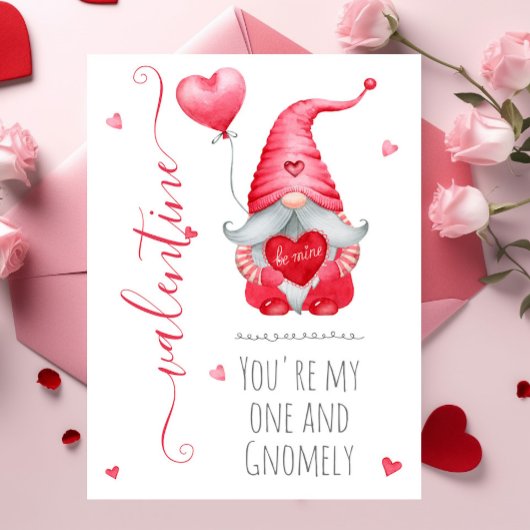 Cute Valentijn Youre my One and Gnomely Kaart