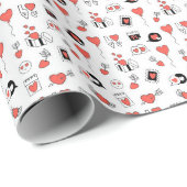 Cute Valentijncadeau-verpakkings papier – Love Hea (Rol Hoek)