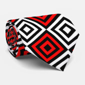 Cute Valentijnscadeaus Geometrische Print  Stropdas (Opgerold)