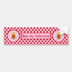Cute Valentijnsdag Bee Bumpersticker