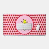 Cute Valentijnsdag Bee Bureaumat (Keyboard & Muis)