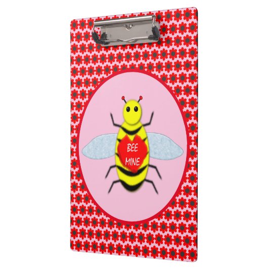 Cute Valentijnsdag Bee Klembord (Links)