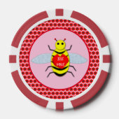 Cute Valentijnsdag Bee Poker Chips (Voorkant)