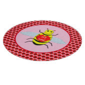 Cute Valentijnsdag Bee Snijplank (Hoek)