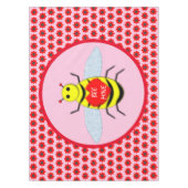 Cute Valentijnsdag Bee Tafelkleed (Voorkant)