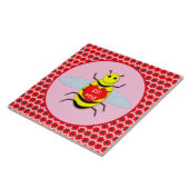 Cute Valentijnsdag Bee Tegeltje (Zijkant)