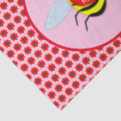 Cute Valentijnsdag Bee Tissuepapier (Detail)