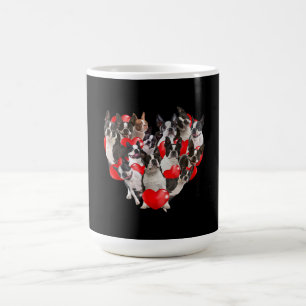 Cute Valentijnsdag Boston Terrier Dog Heart Puppy Koffiemok