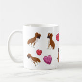 Cute Valentijnsdag Boxer Lover Cft Koffiemok (Links)
