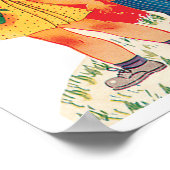  Cute Valentijnsdag, Boy and Girl Hearts Poster (Hoek)