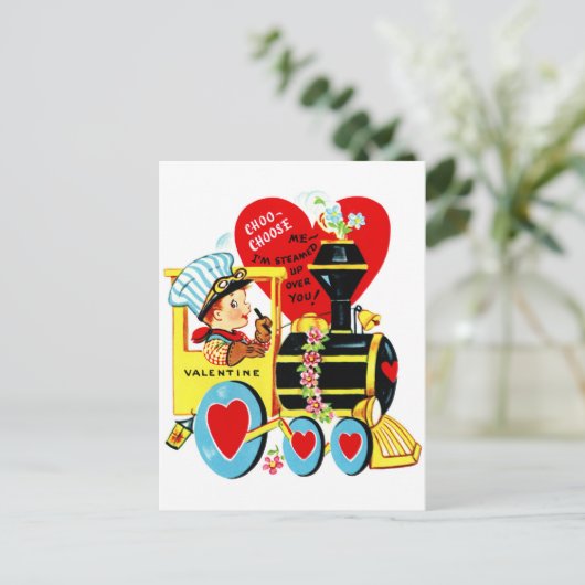 Cute  Valentijnsdag Briefkaart (Staand voorkant)