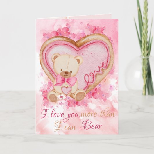 Cute Valentijnsdag Card Kaart (Voorkant)