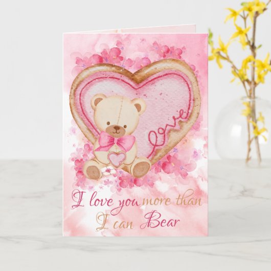 Cute Valentijnsdag Card Kaart (Gele Bloem)