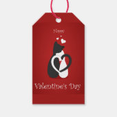 Cute Valentijnsdag Cats Love Cadeaulabel (Voorkant)