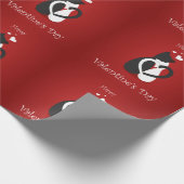 Cute Valentijnsdag Cats Love Cadeaupapier (Hoek)