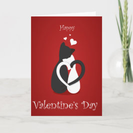 Cute Valentijnsdag Cats Love Feestdagen Kaart