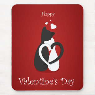 Cute Valentijnsdag Cats Love Muismat