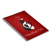 Cute Valentijnsdag Cats Love Notitieboek (Rechterzijde)