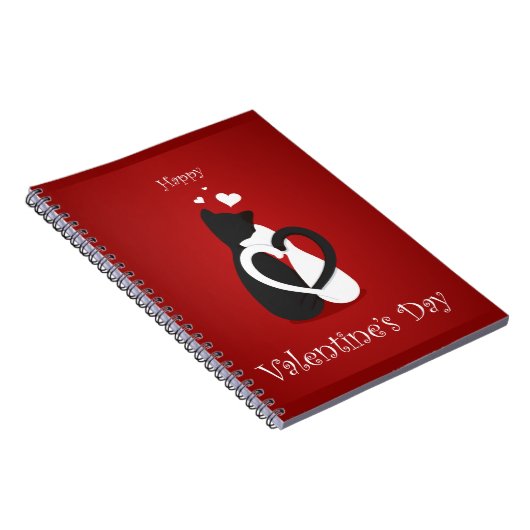 Cute Valentijnsdag Cats Love Notitieboek (Rechterzijde)