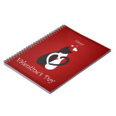 Cute Valentijnsdag Cats Love Notitieboek (Linkerzijde)