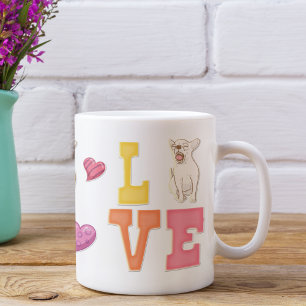 Cute Valentijnsdag Chihuahua Hondenliefhebber Gift Koffiemok