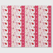 Cute Valentijnsdag Collage Cadeaupapier (Vlak)