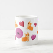 Cute Valentijnsdag Corgi Hondenliefhebber Gift Koffiemok (Center)