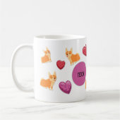 Cute Valentijnsdag Corgi Hondenliefhebber Gift Koffiemok (Links)